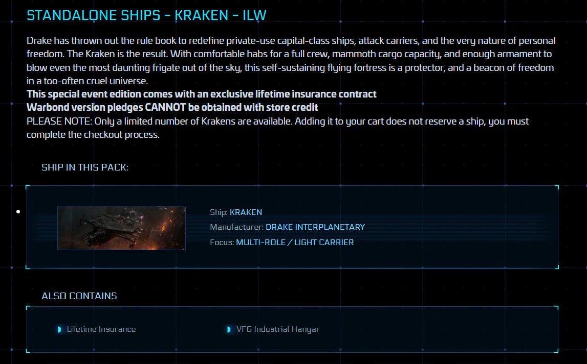 Legatus Navium Account – Kraken (LTI), Executive Fleet & Concierge Perks - Image 7